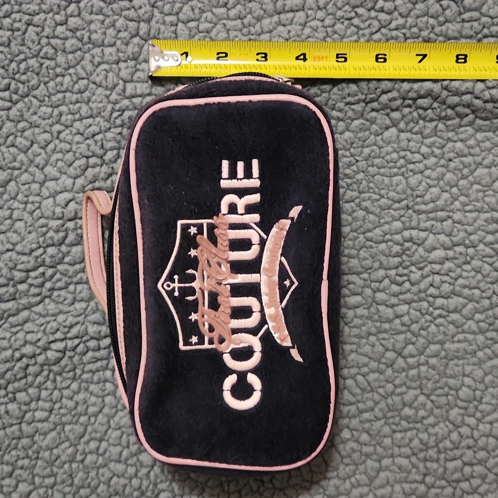 Rare Y2K Juicy Couture Make-up Bag/Organizer Dark Blue And Pink - Picture 11 of 14